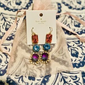 NWT!! KATE SPADE NY CRYSTAL EARRINGS